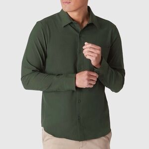 True Classic Men’s Long Sleeve Ripstop Commuter Shirt